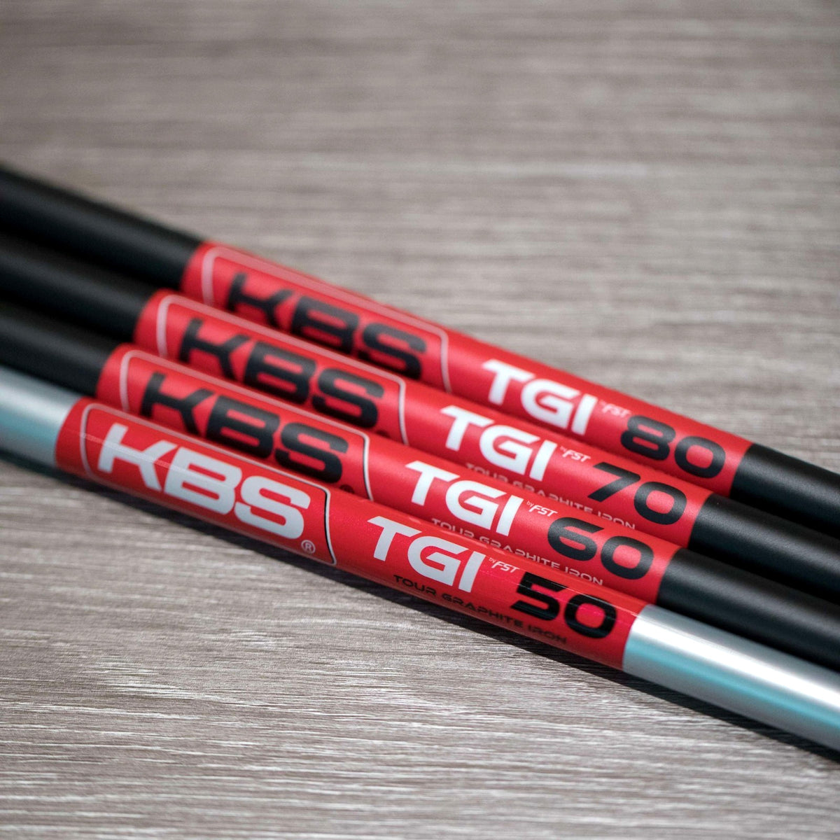 Golf Iron Shaft Set - Graphite TGI Tour KBS Custom Flex & Weight Options