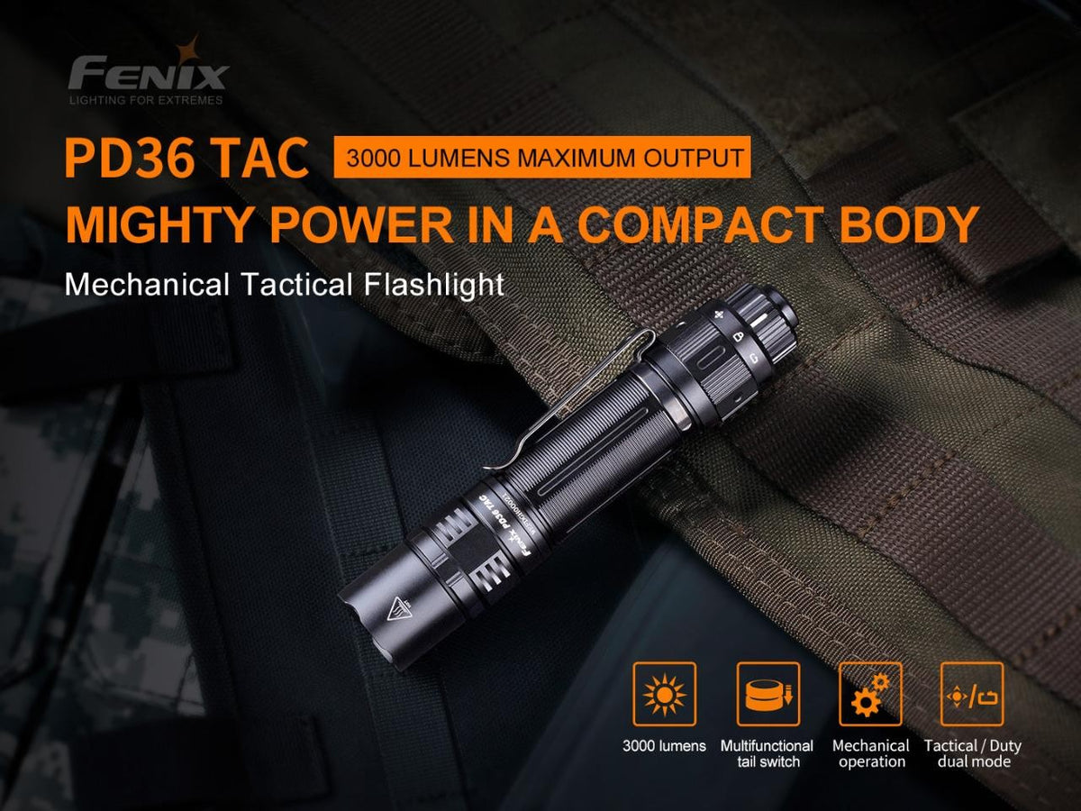 LED Tactical Duty Flashlight with Holster & Rechargeable Battery