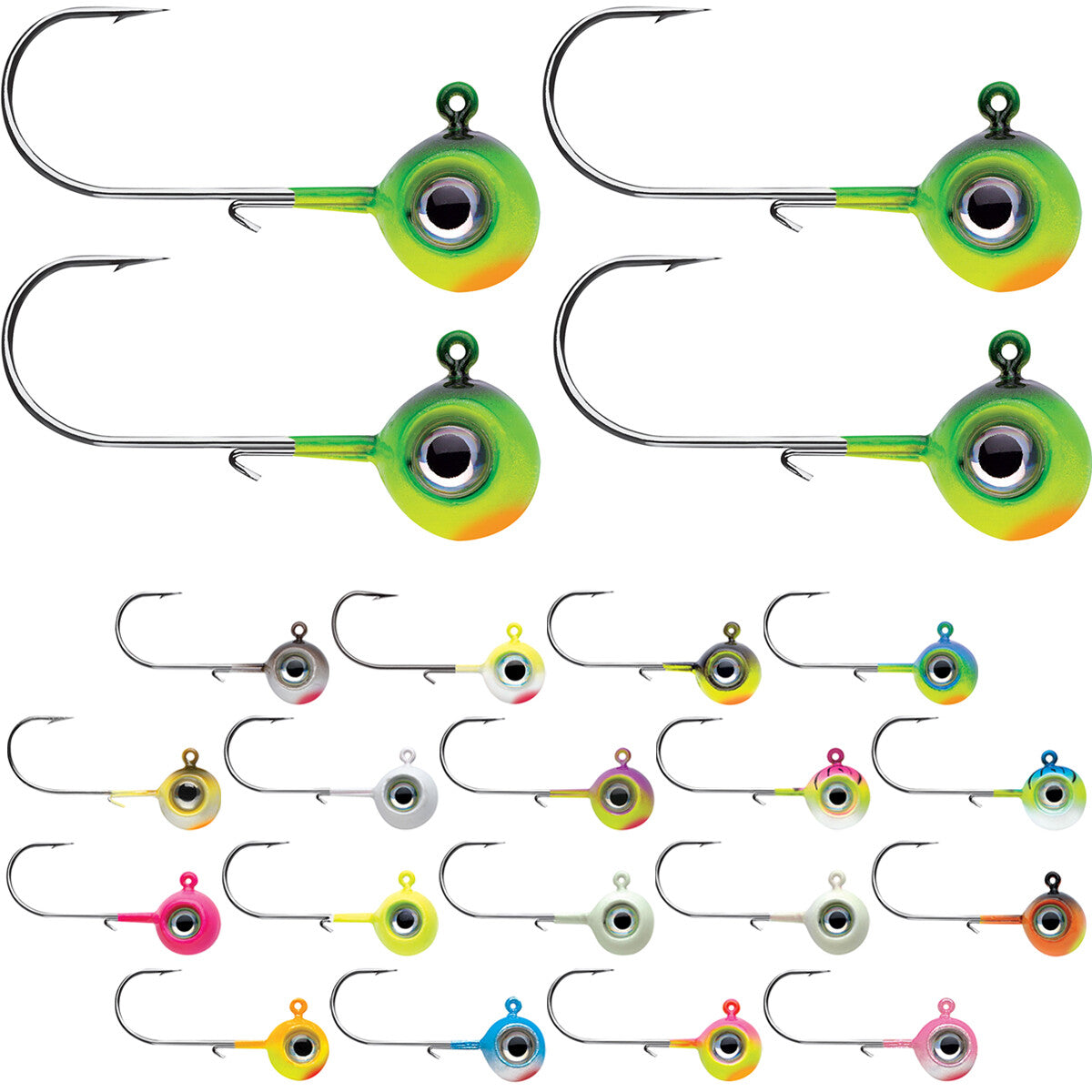 Neon Moon Eye Jig 3/8 oz. Fishing Lure - Multi-Color Pack