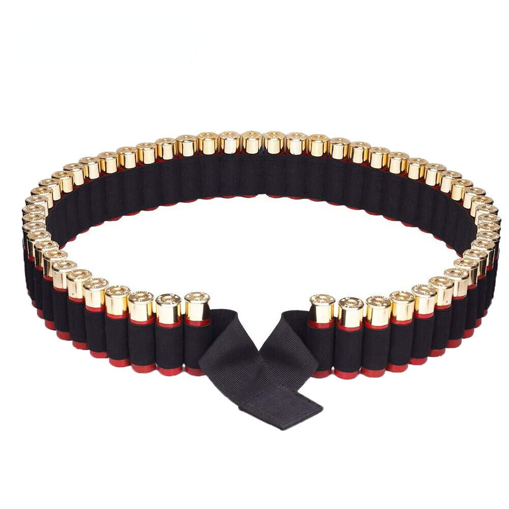 Hunting Shotgun Shell Bandolier Holder 12/20 Gauge 50 Rounds Nylon Belt