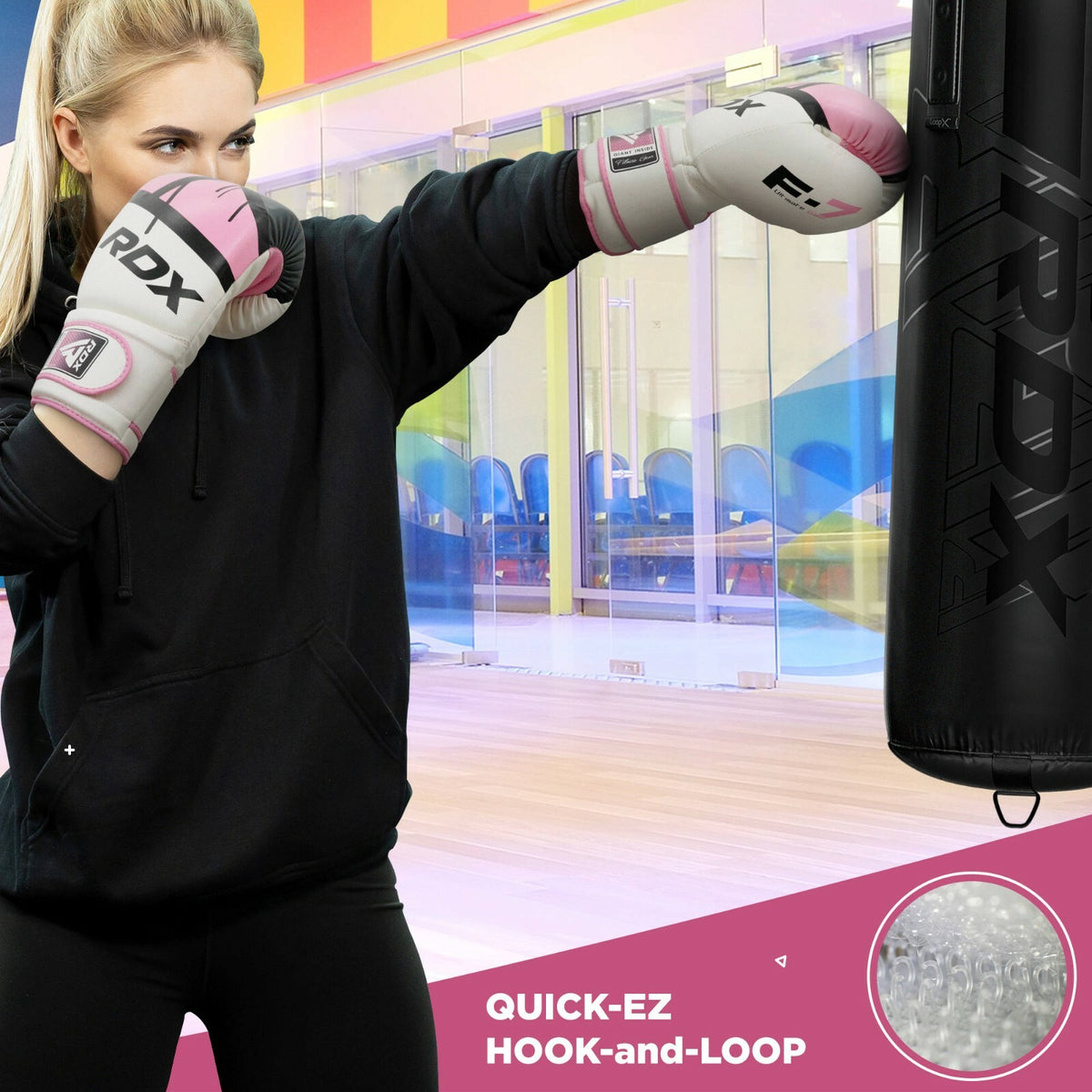 Women Boxing Gloves MMA Punching Gloves Training Equipment - RDX