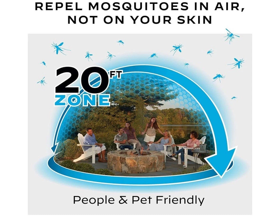 Rechargeable Mosquito Repellent Device with 12-Hour Refills - Outdoor Protection