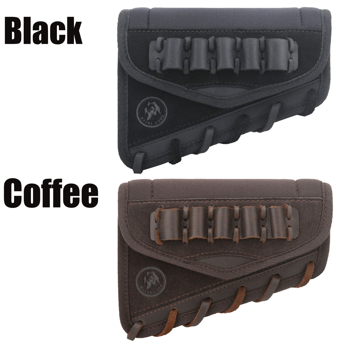 Leather Rifle Cheek Rest Recoil Pad for Hunting & Shooting