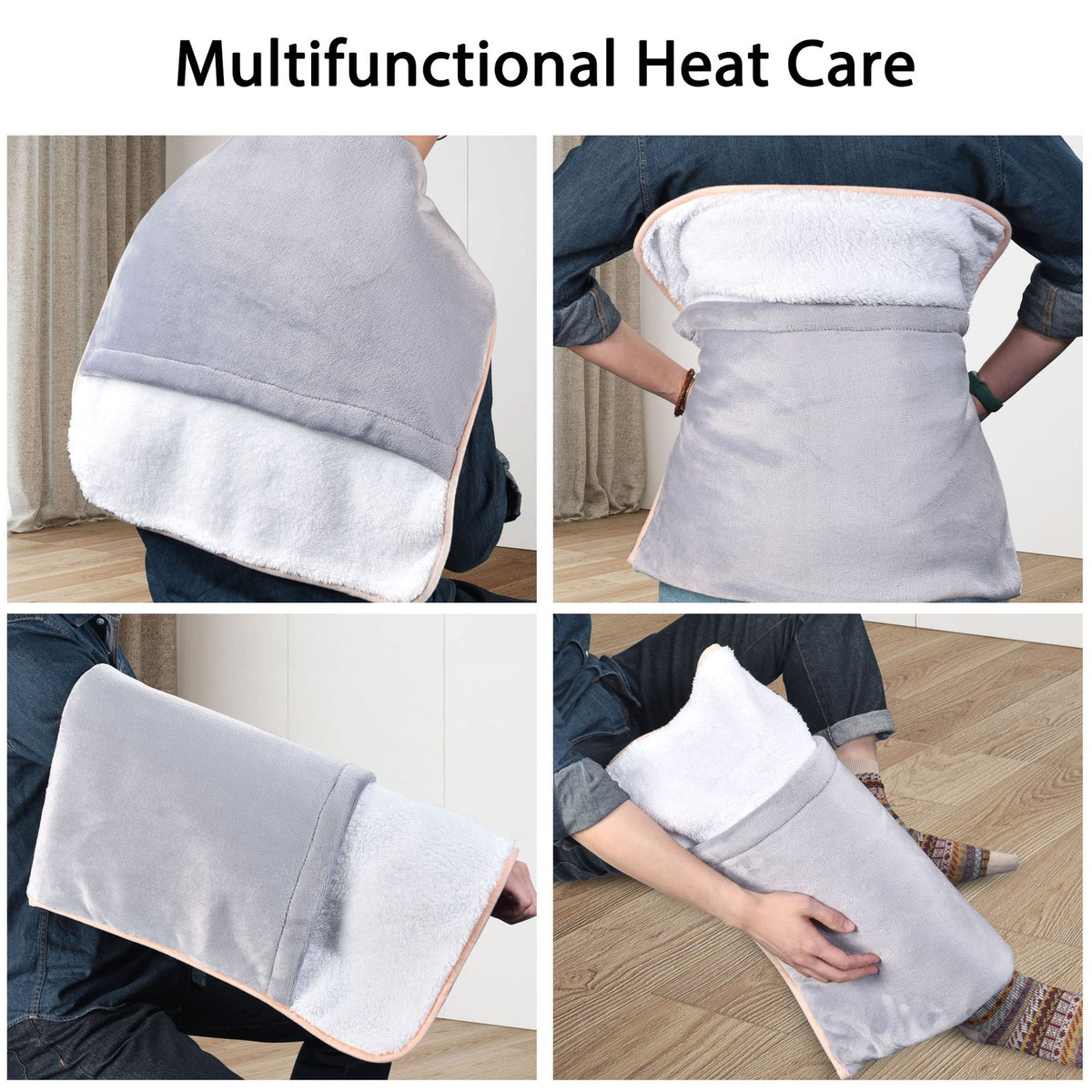 Electric Heated Foot Warmer Blanket with Auto Shut Off - Large Unisex Heating Pad