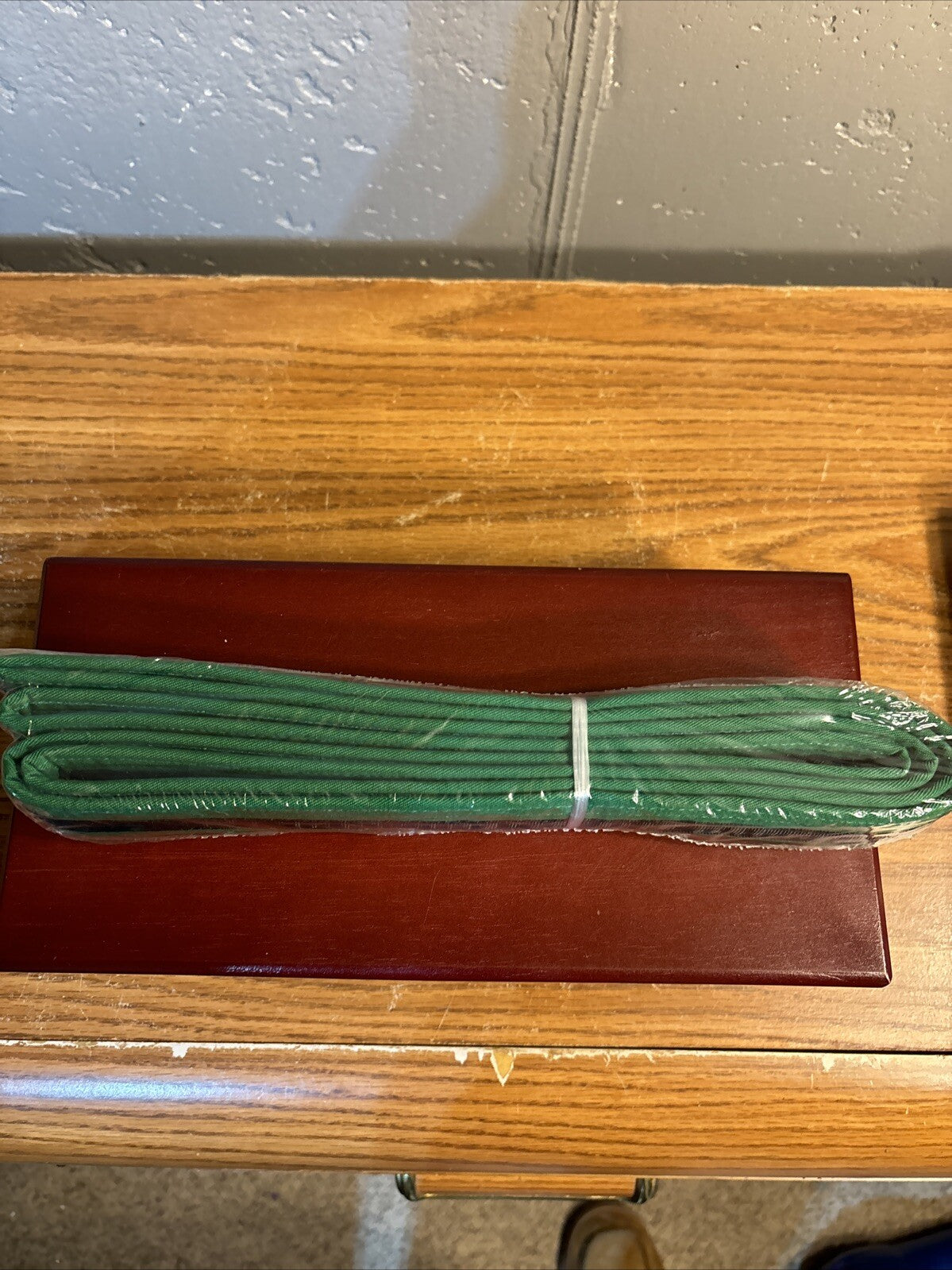 Martial Arts Green Double Wrap Belt with Black Stripe - Size 3