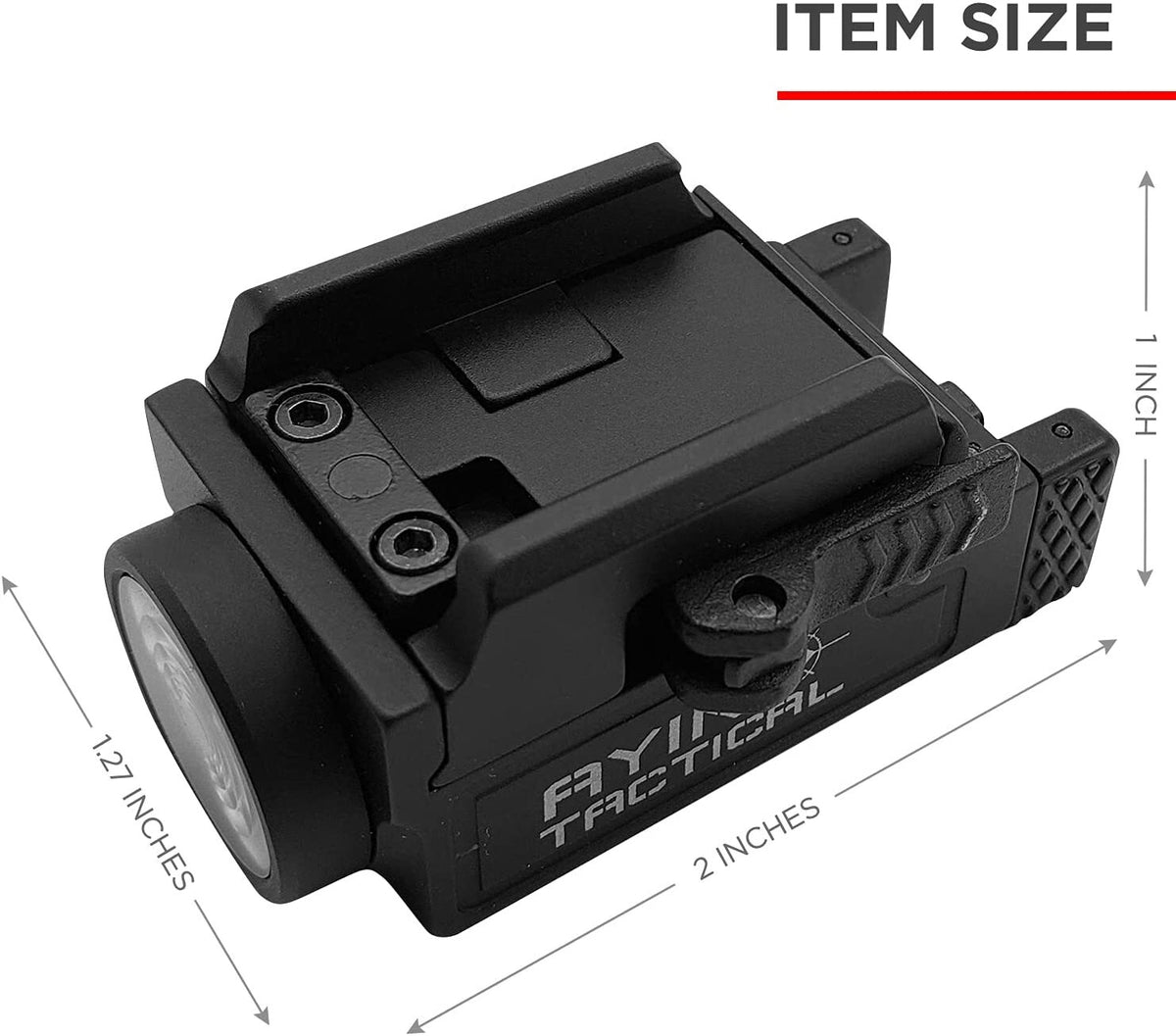 800 Lumen LED Pistol Light with Green Laser, Rechargeable & Quick Detach Mount