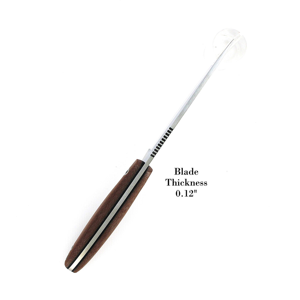 SlicKnives Curve 4.5 Brown Roach Belly Bird & Trout Knife