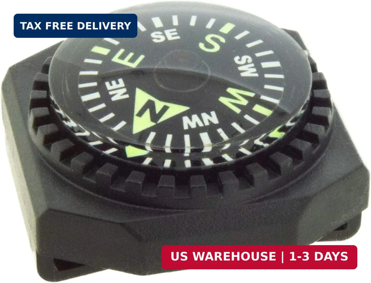 Slip-On Wrist Compass for Watch Bands and Paracord Survival Bracelets