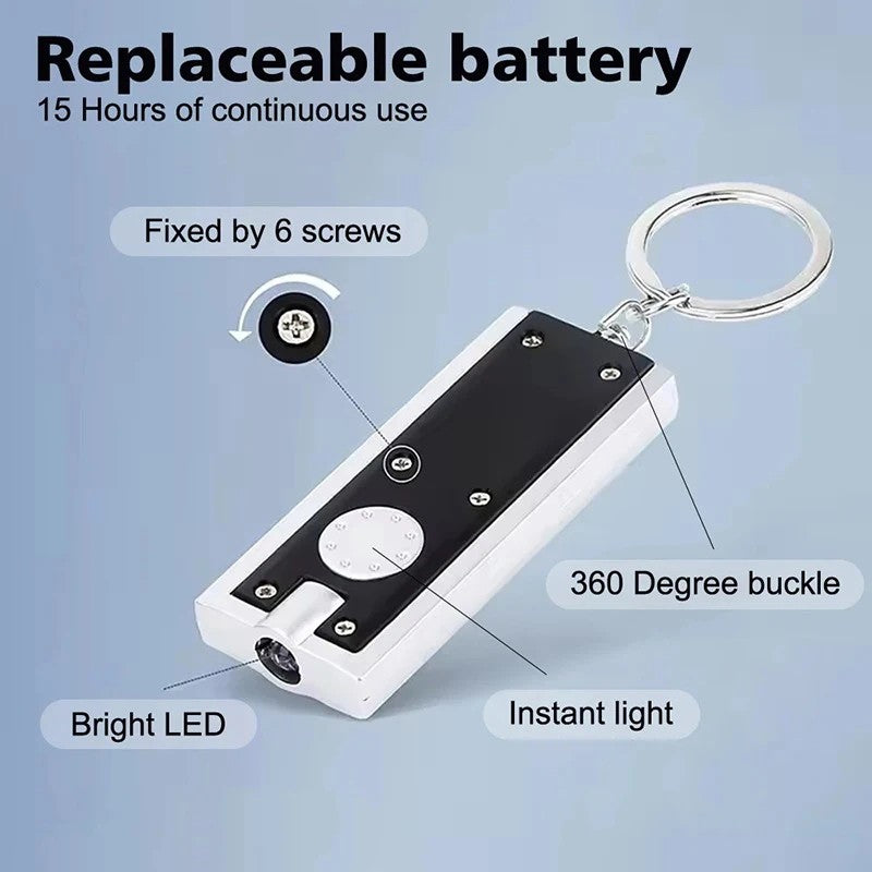 Mini Keychain Flashlight LED Light Bulk Pack for Outdoor Use