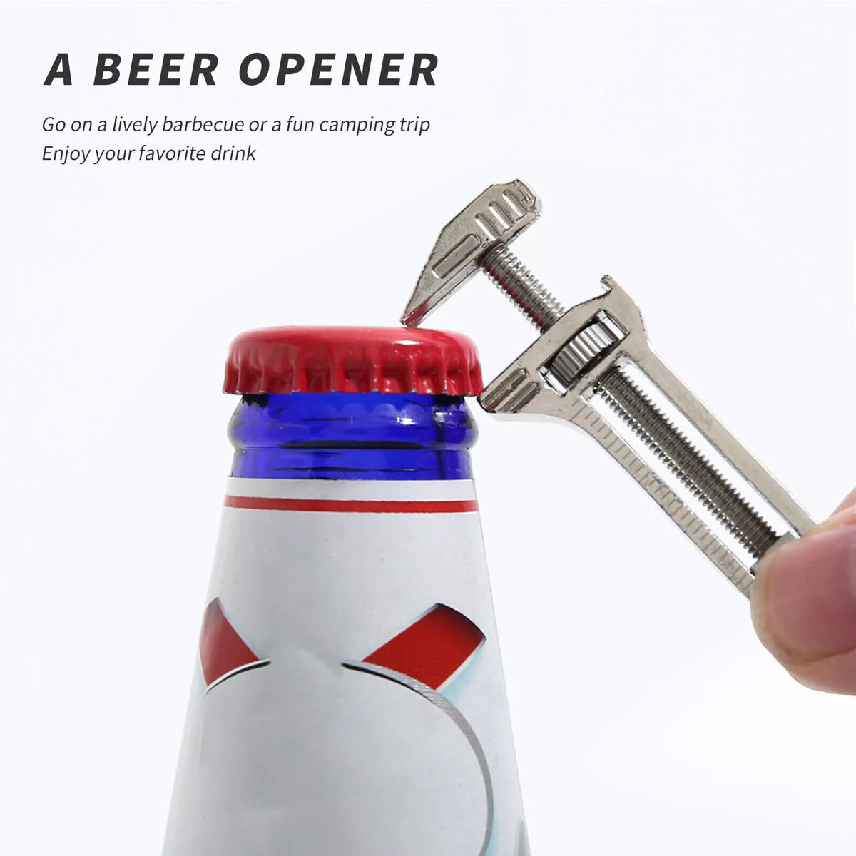 3-Pack Compact Titanium Multi-Tool Wrench Set with Bottle Opener & Caliper