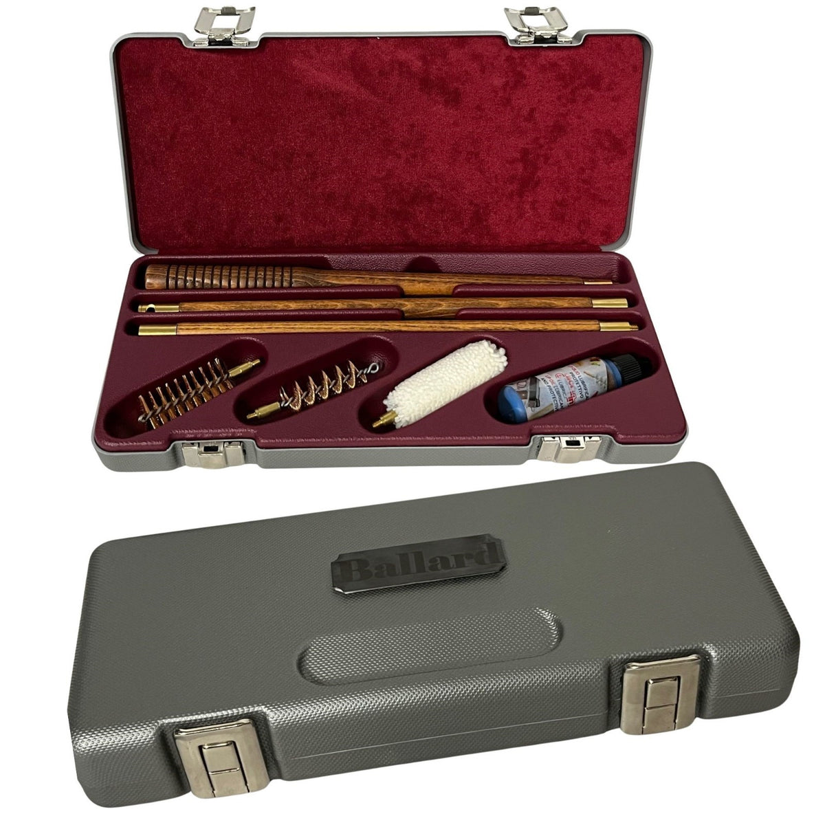 Shotgun Cleaning Kit 12 Gauge with Walnut Wood Rods and Box – Made in Italy