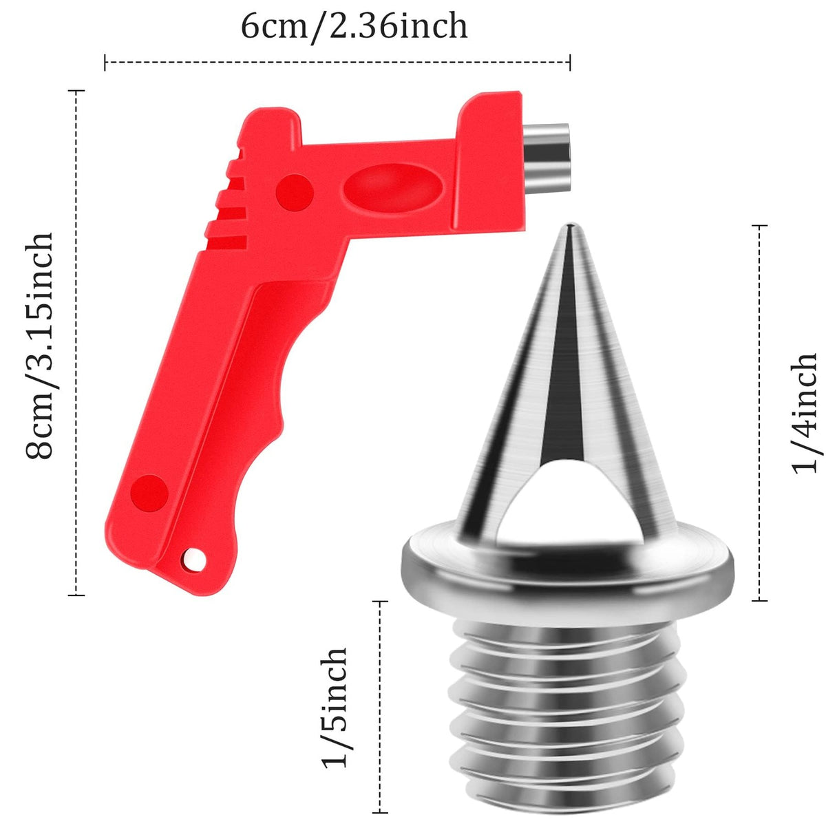 120Pcs 1/4 Inch Replacement Spike Set for Track and Cross Country Running Shoes