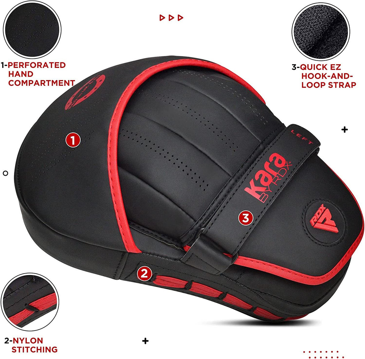 Kids Boxing Gloves Focus Pads for Kickboxing Muay Thai Training - RDX
