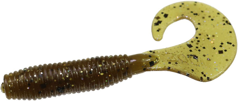 Fishing Soft Plastic Baits - 3 Inch Curly Tail Grubs 10 Pack for Bass & Panfish
