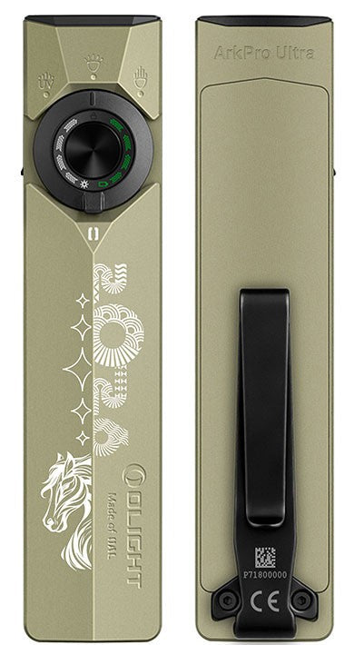 Olight ArkPro Ultra Class 3R LED Flashlight with Green Laser and UV Light - Year of the Horse Edition