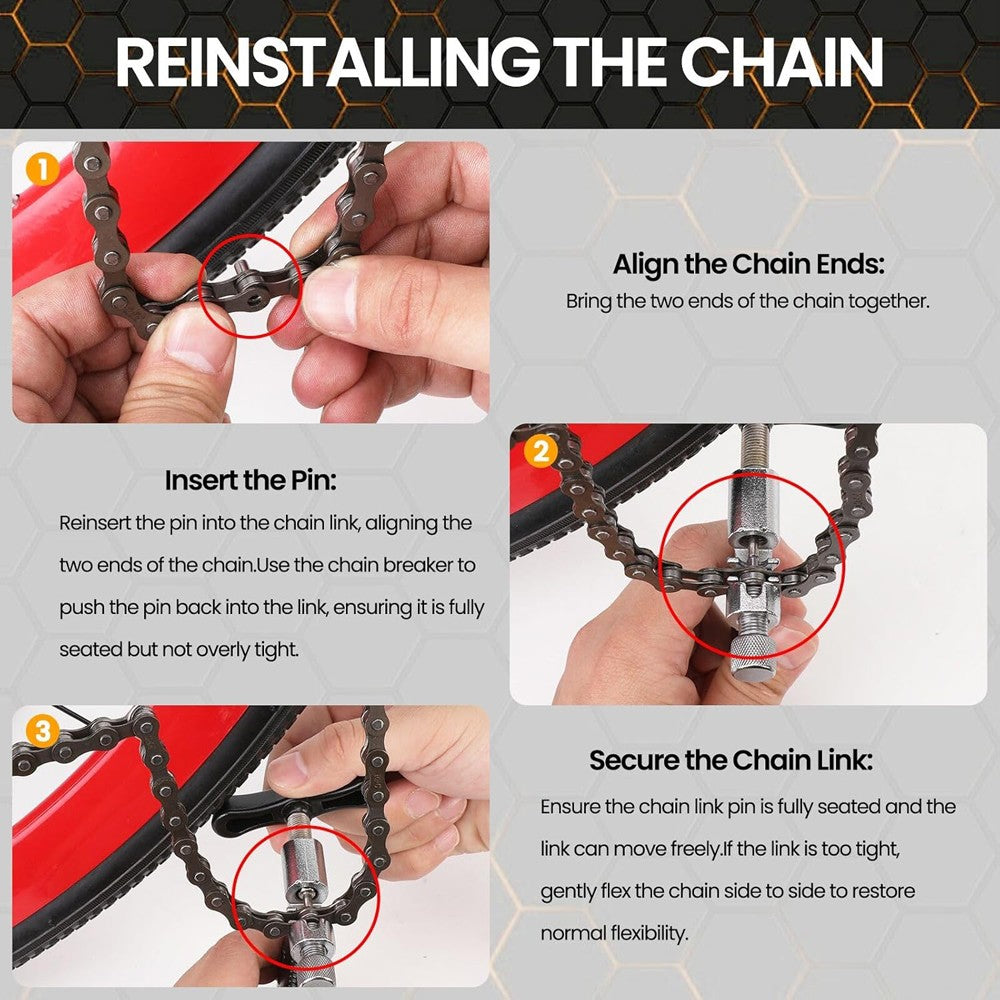 Bike Chain Splitter & Rivet Removal Tool for Bicycle Chain Repair