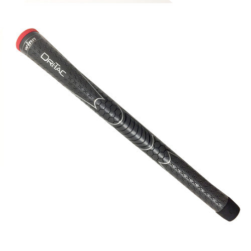 Golf Grip Dri-Tac Standard Size Dark Gray with Red End Cap