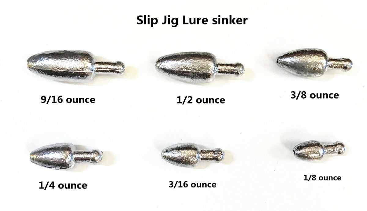 Fishing Slip Jig Sinker Set - Sliding Worm Weights for Bass Fishing