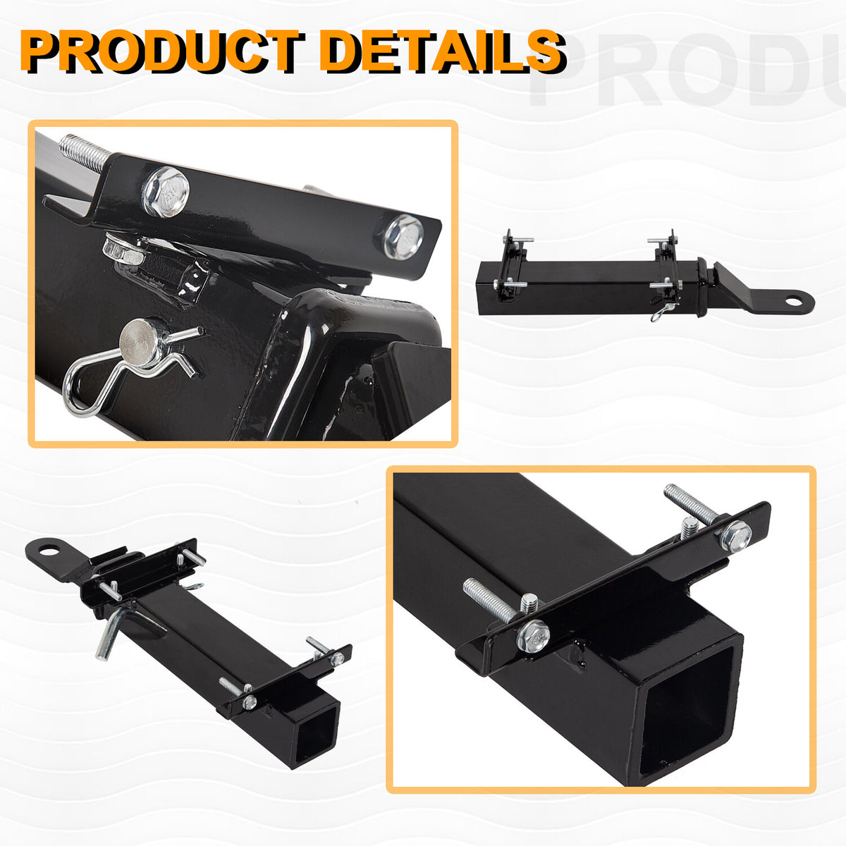 Golf Cart Trailer Hitch with 2-Inch Receiver for Club Car EZGO Yamaha