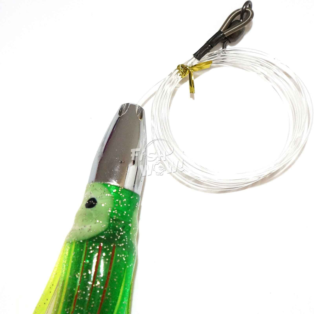 3-Pack 7-Inch Fishing Bullet Jet Head Lures - Saltwater Trolling Baits