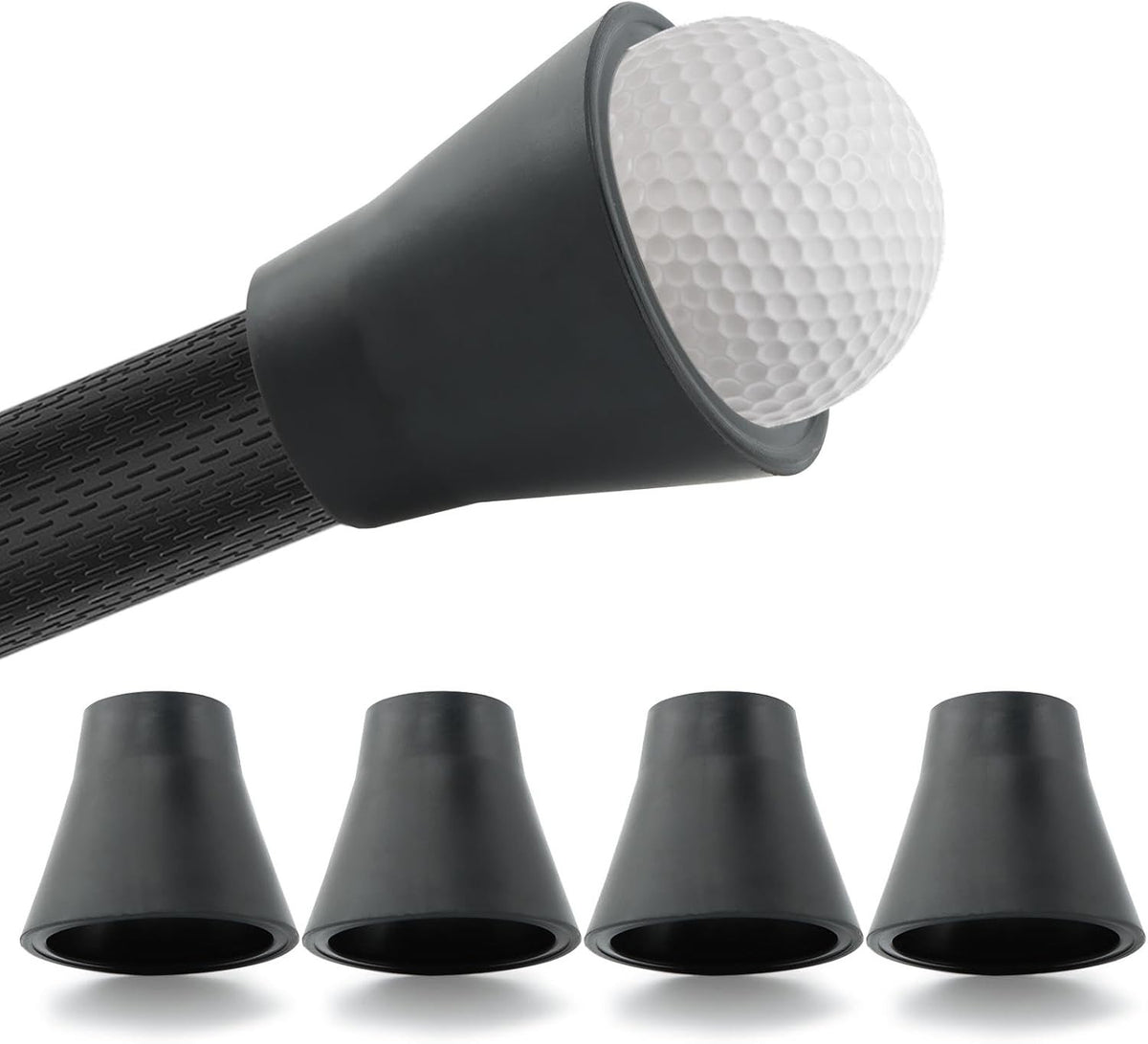 Portable Golf Ball Retriever Set - 5 Pcs Putter Ball Pickups for Golfers