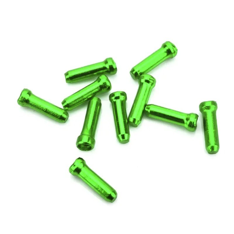 50pcs Bicycle Brake & Shift Cable End Caps Aluminum Crimp Tips for Cycling