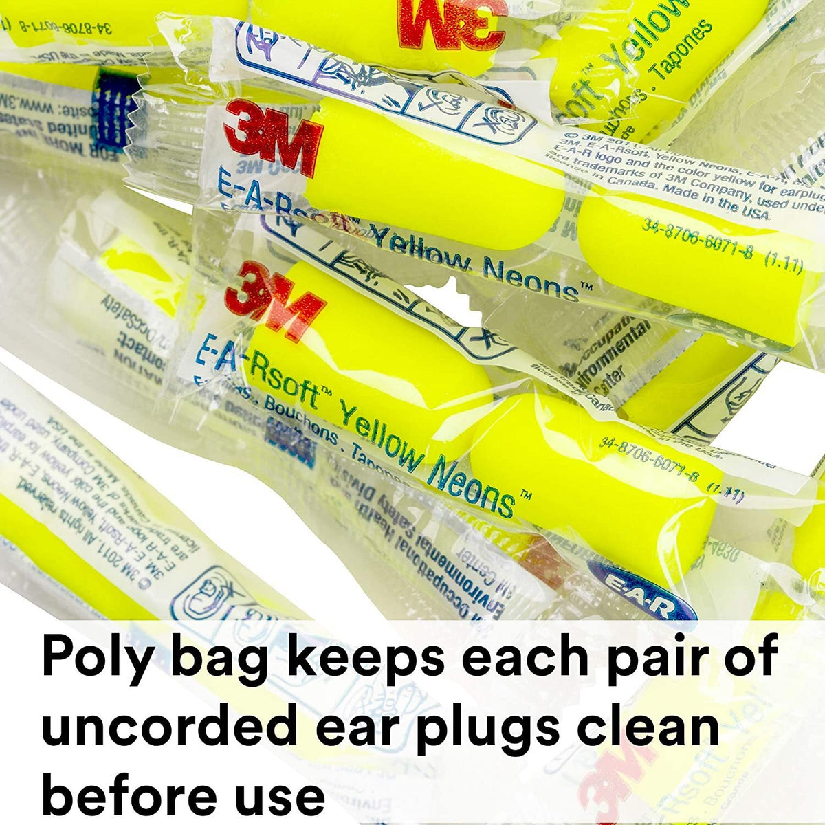 Disposable Foam Ear Plugs Noise Reduction 33dB for Sleep Shooting & Travel