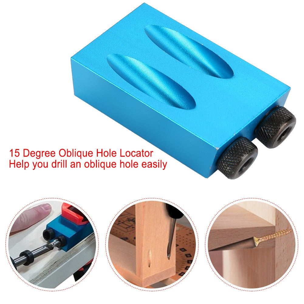 Angle Hole Drilling Guide 6/8/10mm - Oblique Locator for Woodworking