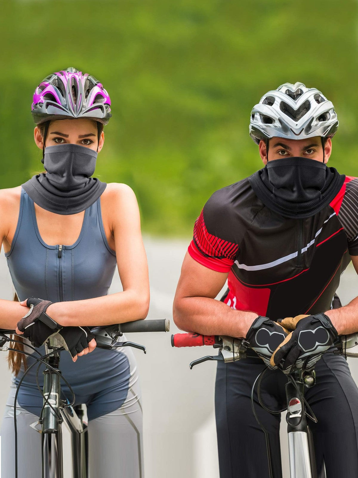 4-Pack Multifunctional Neck Gaiter Masks for Face and Head Protection