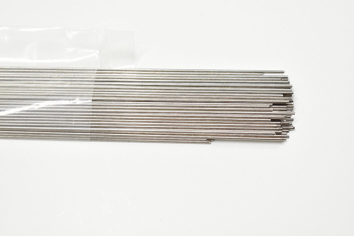 100 Stainless Steel Spinnerbait Rig Lure Shafts - .036" x 14" Straight Wire