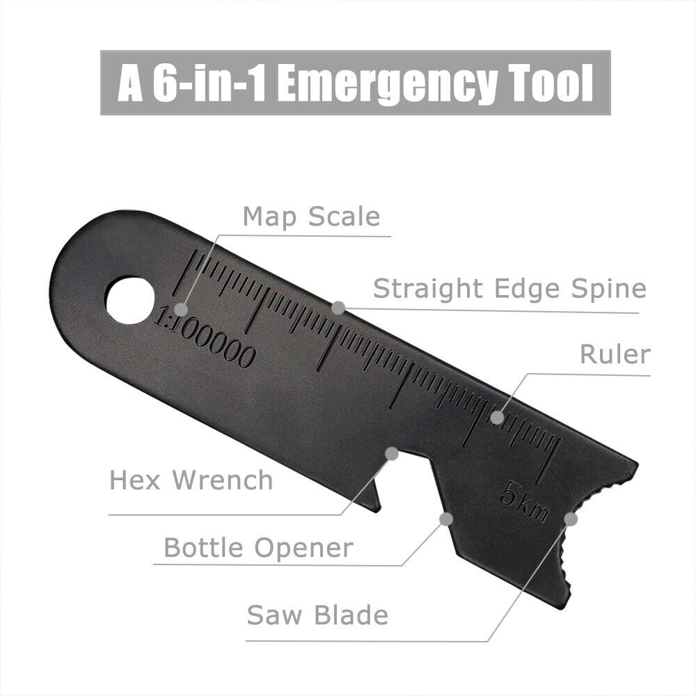 5-Inch Ferrocerium Fire Starter Rod with Handle & Steel Scraper for Camping & Outdoor