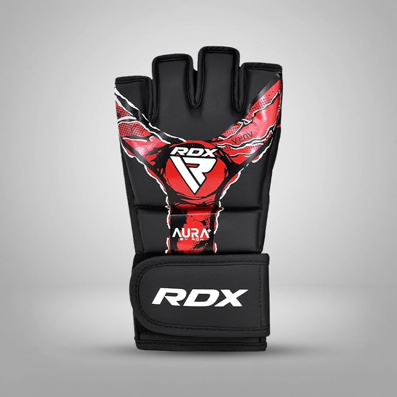 RDX MMA Grappling Gloves Maya Hide Leather Sparring Training Gloves