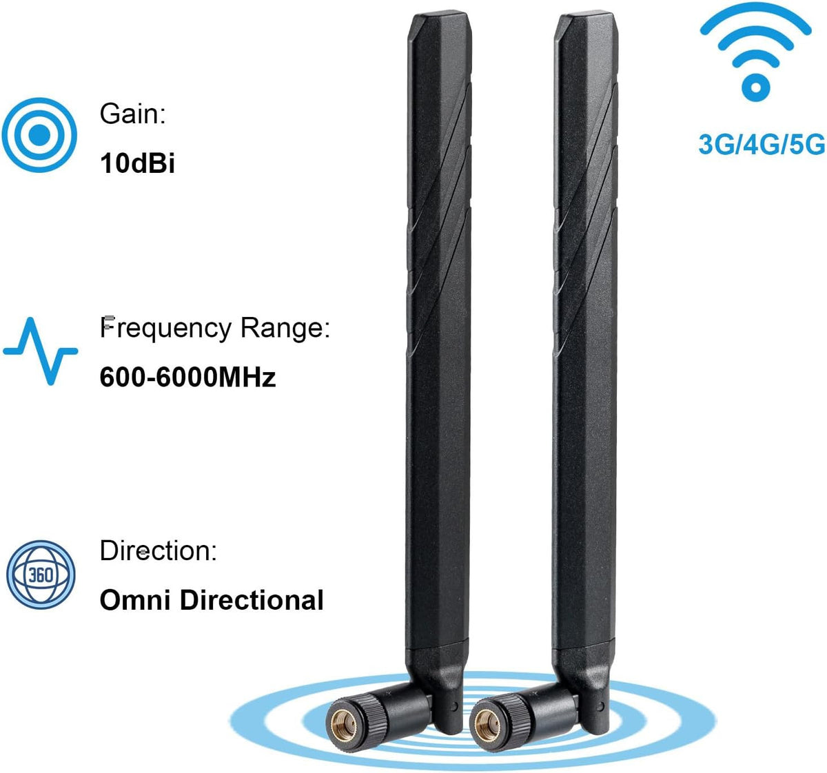 Cellular Trail Camera Antenna RP-SMA Male Replacement Antenna for Signal Boost