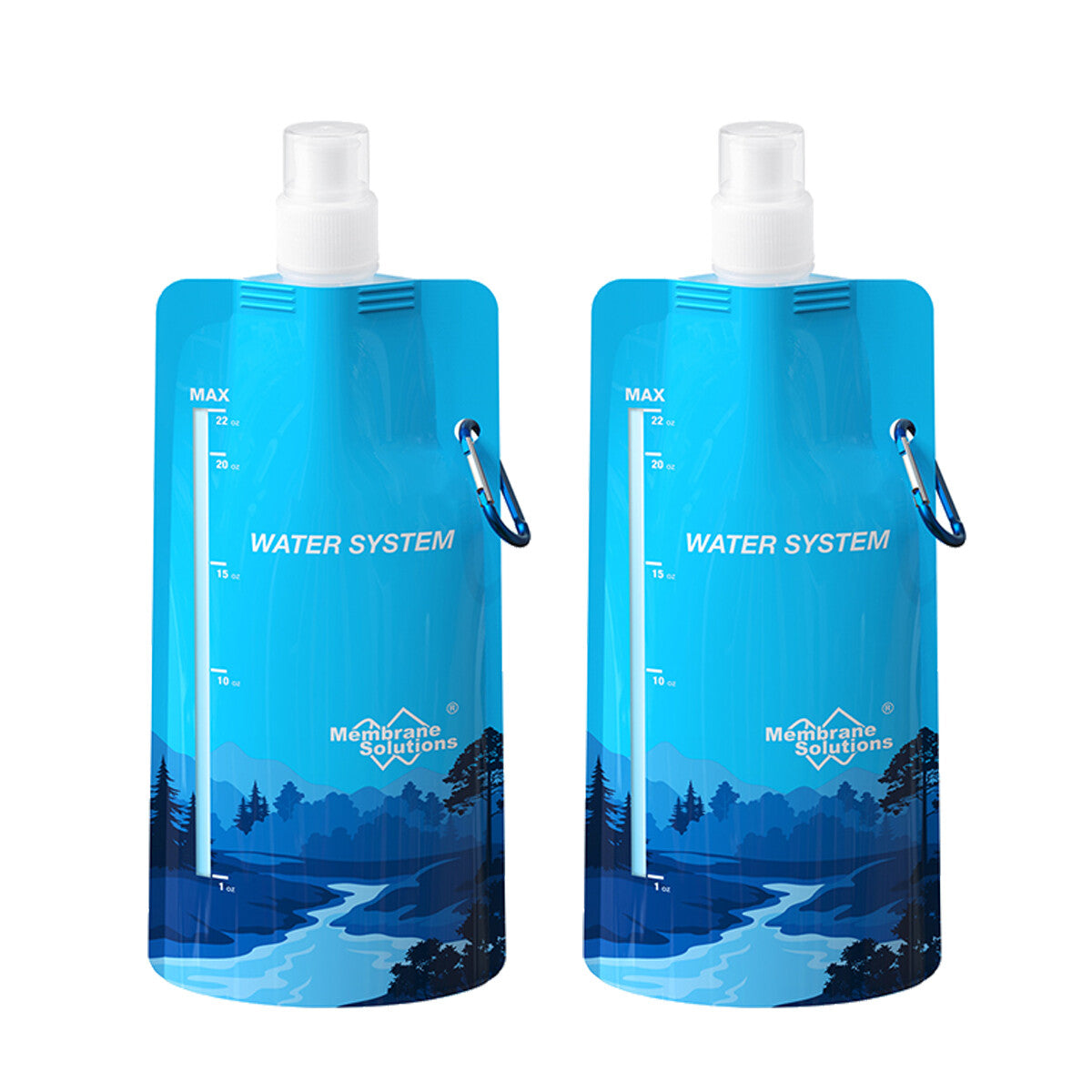 Gravity Water Filter Straw with 3L Water Bag - Portable Camping & Emergency Water Purifier