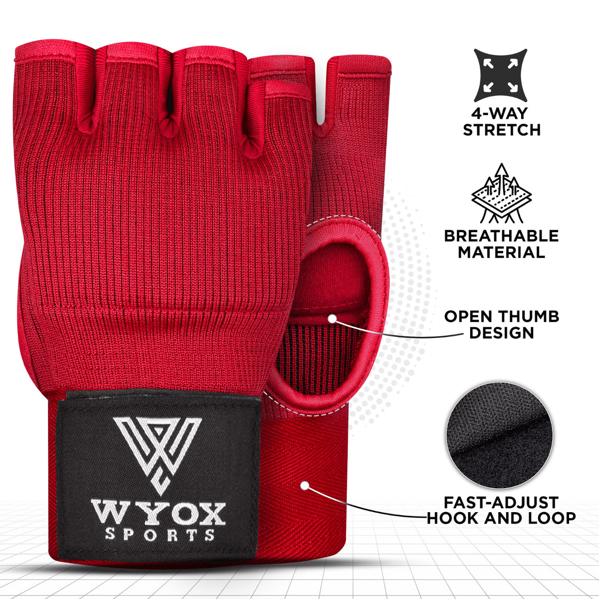Kids Boxing Gloves & Gel Hand Wraps Set for Martial Arts Training