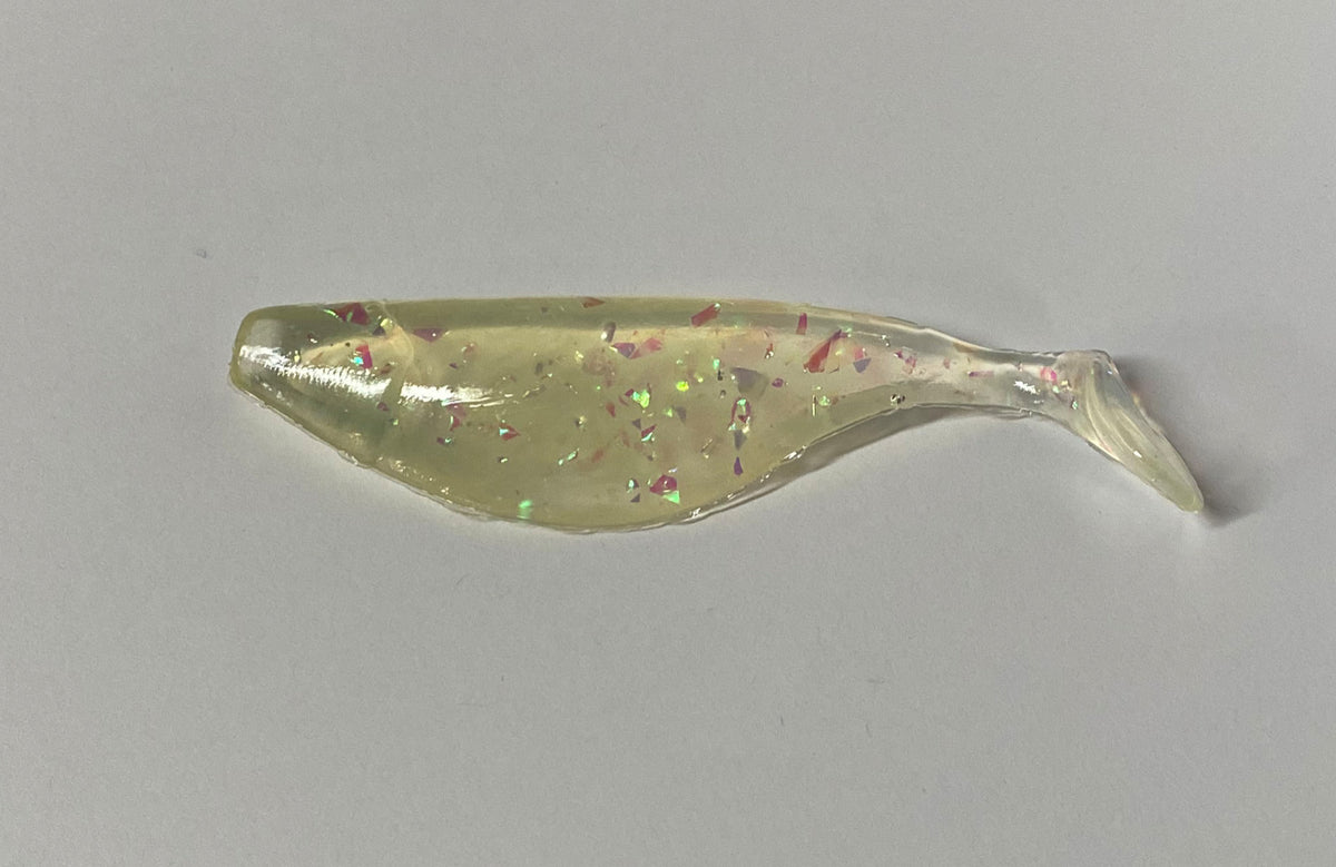Fishing Lure Paddle Tail Shad Soft Plastic Baits - 4 Inches, 10 Pack, Multiple Colors