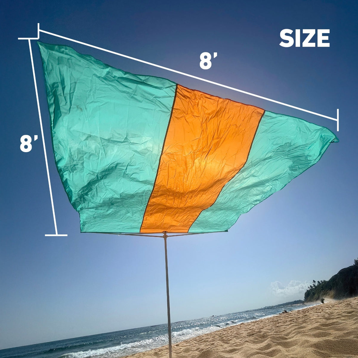 Beach Tent Canopy Shade - Easy Setup, Wind-Resistant, 1-4 People