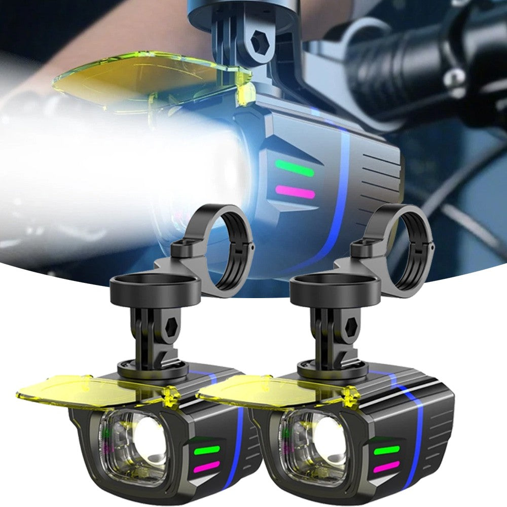 1100LM Bicycle Headlight with Dual Beam & Wireless Remote Control