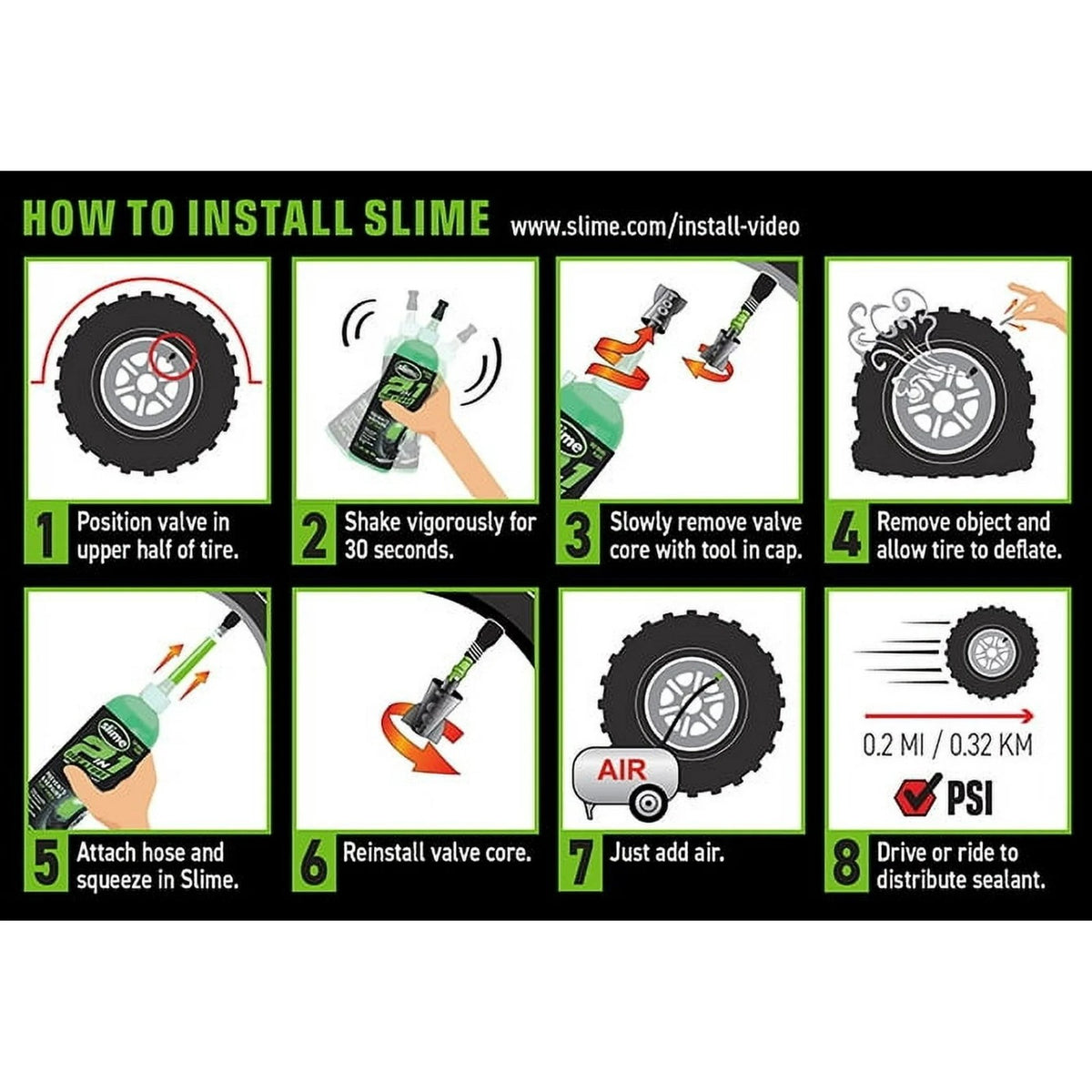 2-in-1 Bicycle Tire & Tube Sealant - Prevents & Repairs Punctures 32 oz
