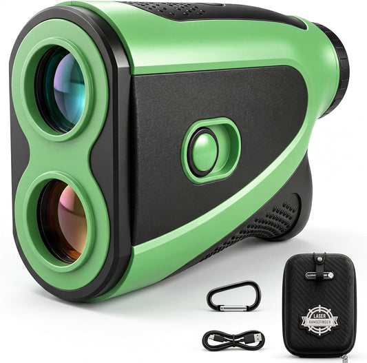 Golf Rangefinder with Slope 1200 Yards 7X Magnification - Waterproof & Magnetic Mount