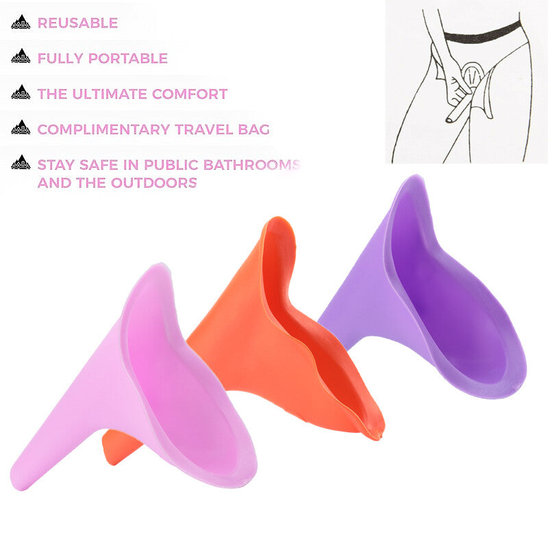 Female Reusable Portable Urinal for Travel Camping Outdoor Hygiene