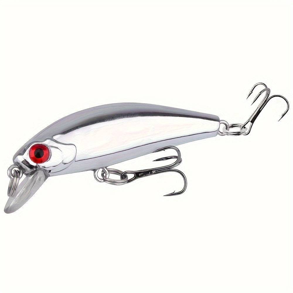 10pcs Silvery Mini Fishing Lures Kit for Freshwater and Saltwater Fishing