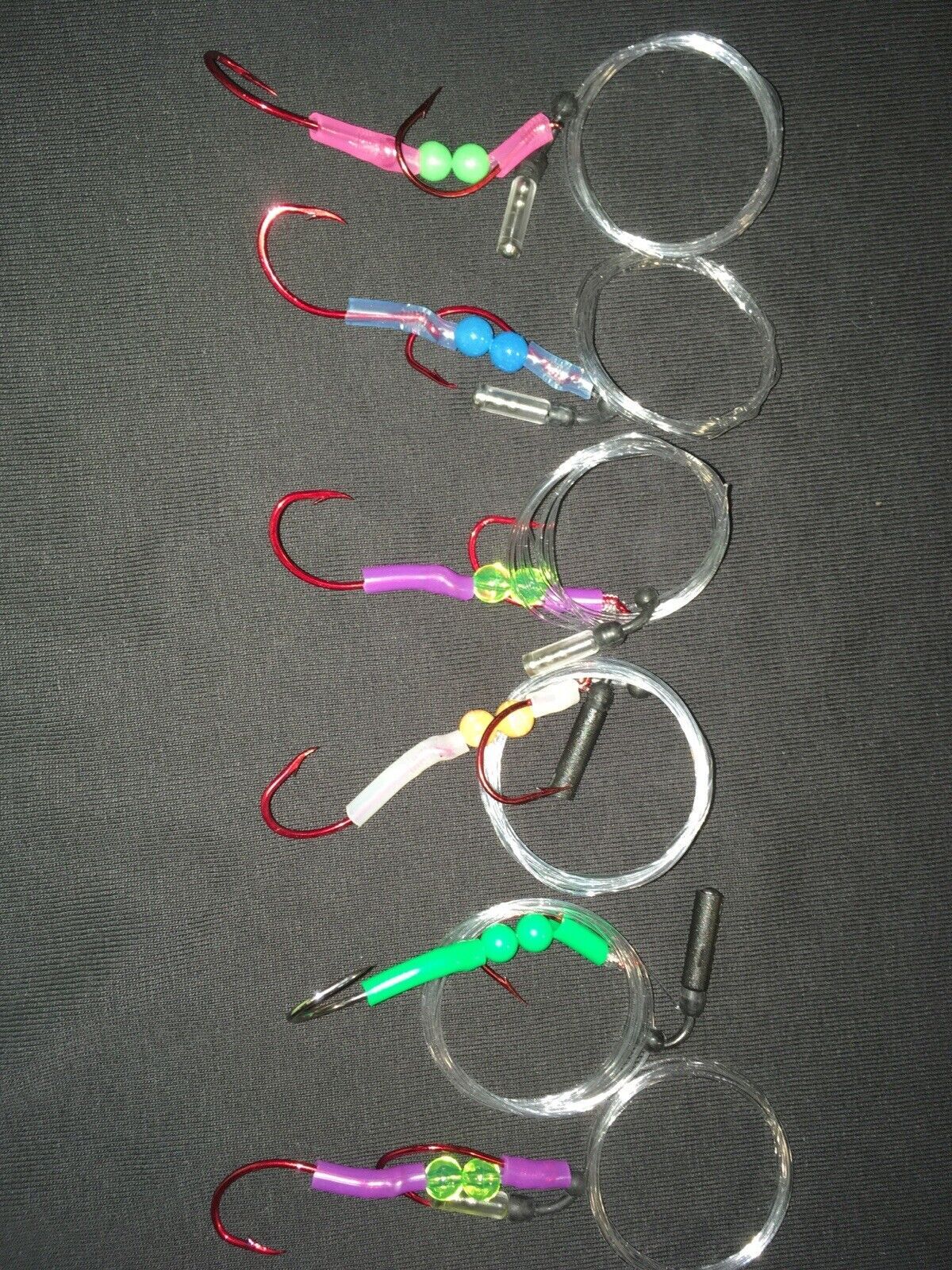 Salmon Trolling Flies Pack of 3 - Alewife Series Rigged Lures for Salmon Fishing