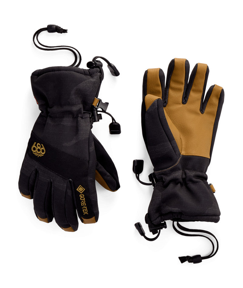 Youth Gore-Tex Ski & Snowboard Gloves - Medium Black Camo