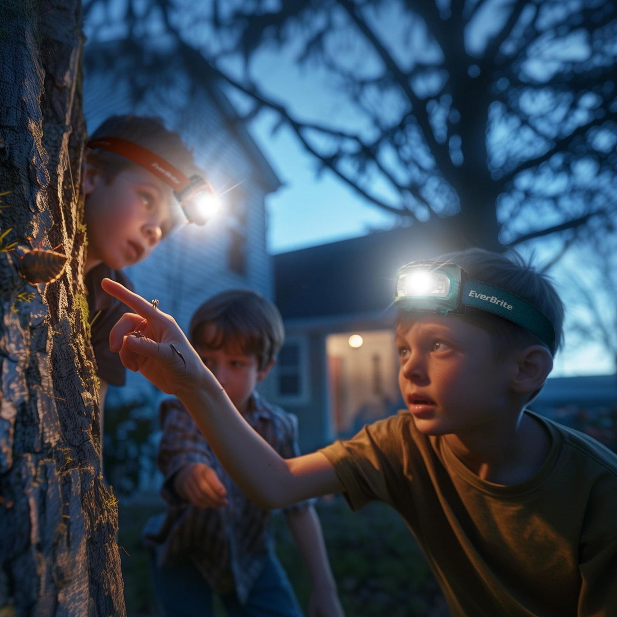 LED Headlamp 2 Pack for Kids & Adults, Adjustable, 5 Lighting Modes, Lightweight