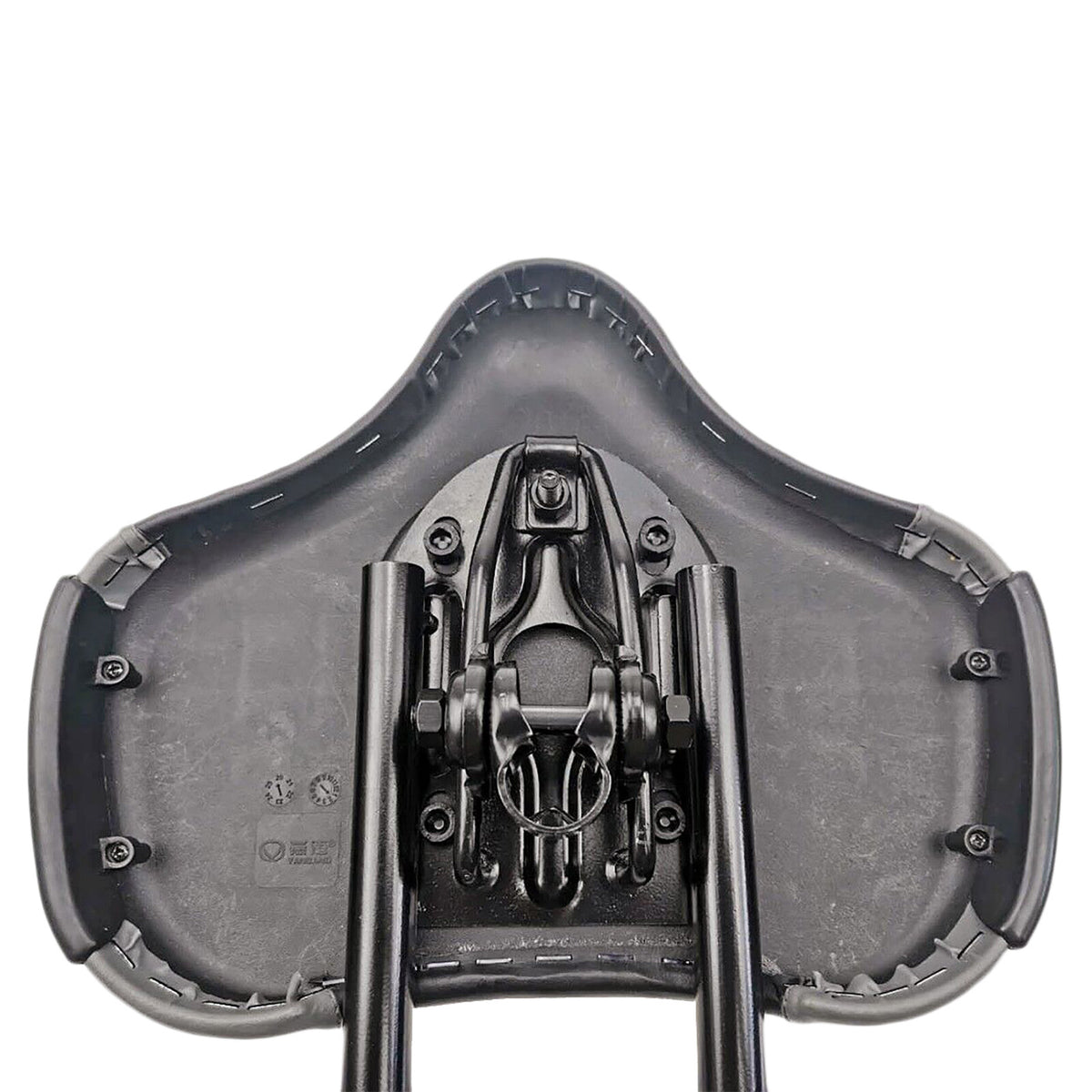 Heavy Duty Bicycle Saddle Seat with Backrest - Wide Comfort Leather Cushion