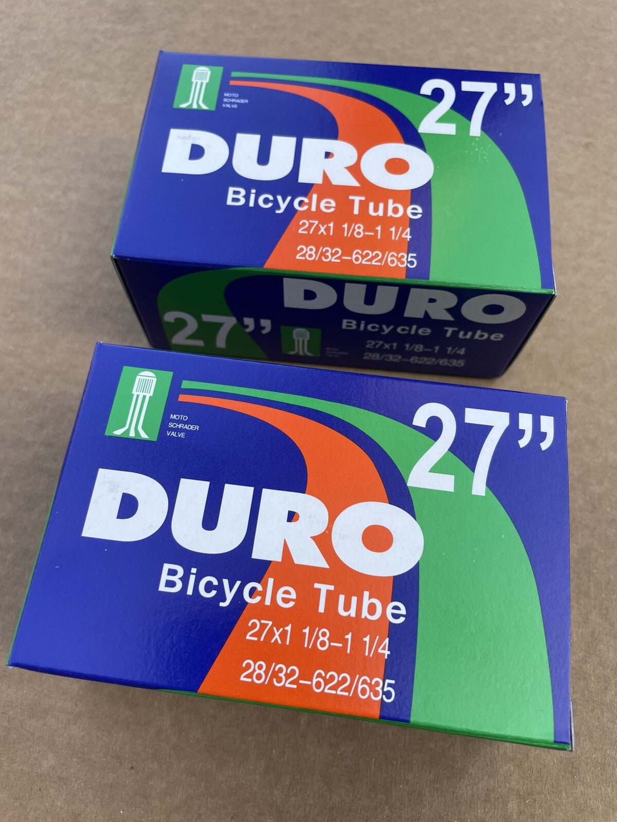 27 Inch Bicycle Inner Tubes with Schrader Valve - 2 Pack, 32mm