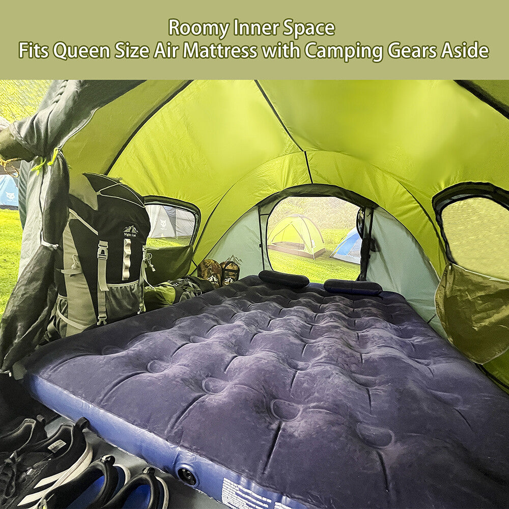 2-4 Person Waterproof Pop Up Camping Tent with Ventilation & Easy Setup