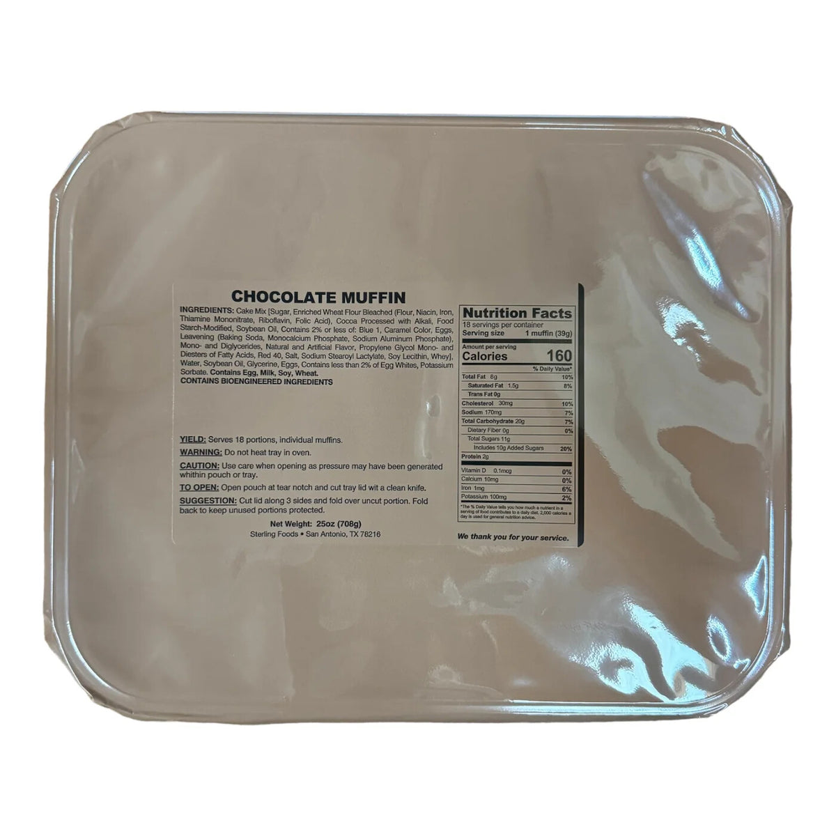 Military Surplus MRE Tray Packs - Variety of Flavors, Large Group Rations