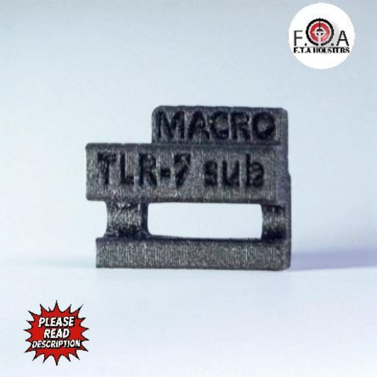 Carbon Fiber TLR-7 Sub Key for Sig P365 X Macro Rail - Reinforced Durability